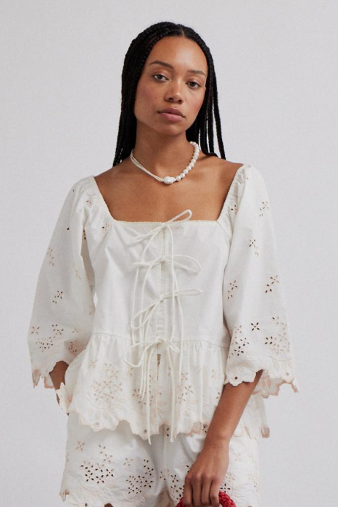 Tops | Women Damson Madder Lana Blouse - Broderie