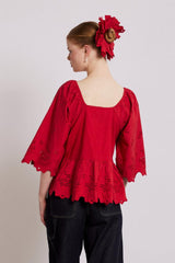 Tops | Women Damson Madder Lana Blouse - Red