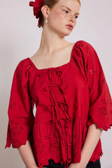 Tops | Women Damson Madder Lana Blouse - Red