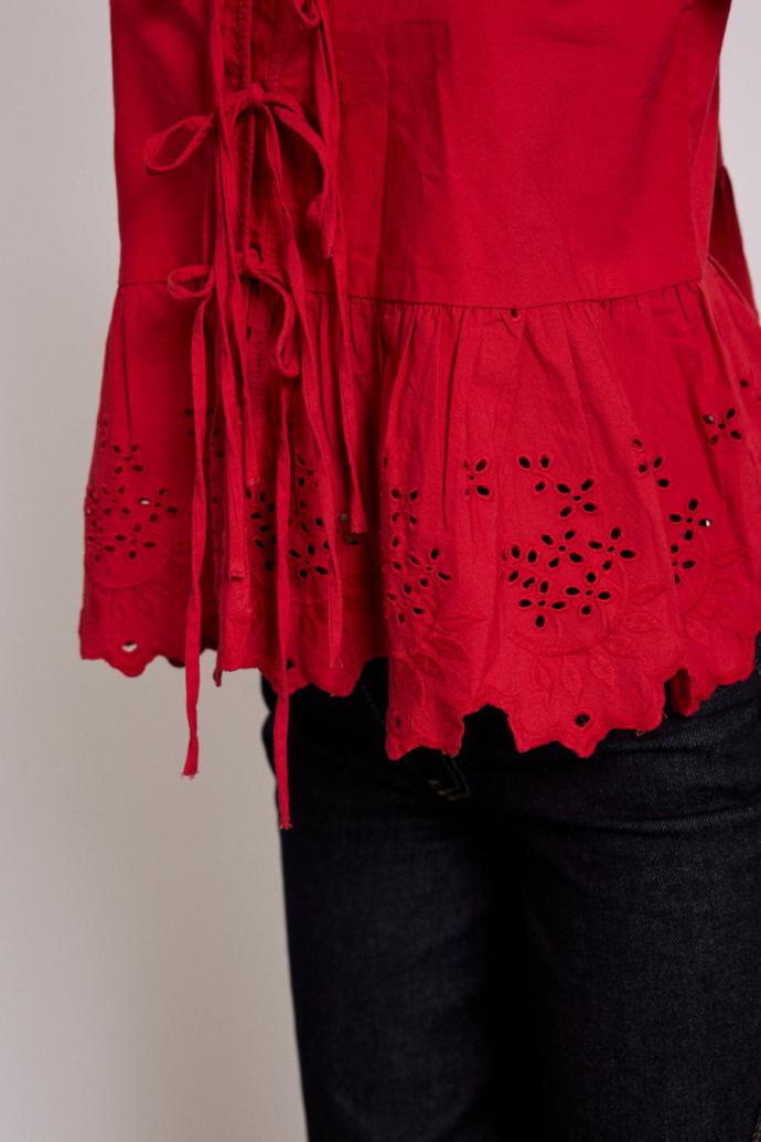 Tops | Women Damson Madder Lana Blouse - Red