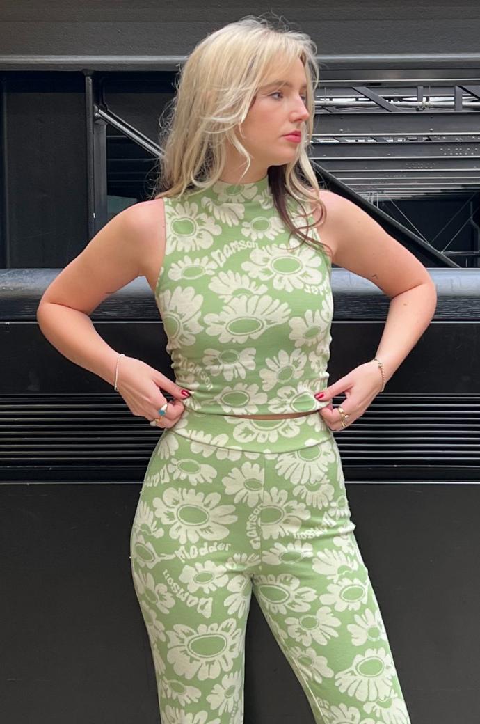 Tops | Women Damson Madder Maeve Jacquard Strappy Back Tank