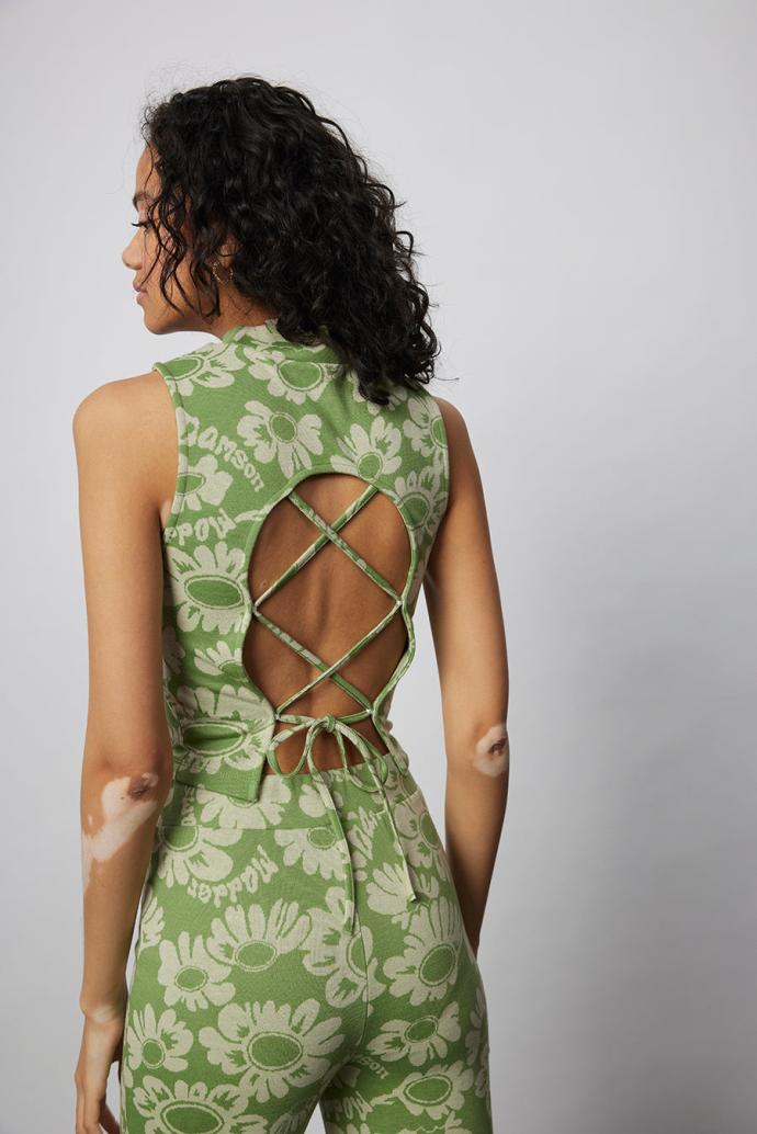 Tops | Women Damson Madder Maeve Jacquard Strappy Back Tank