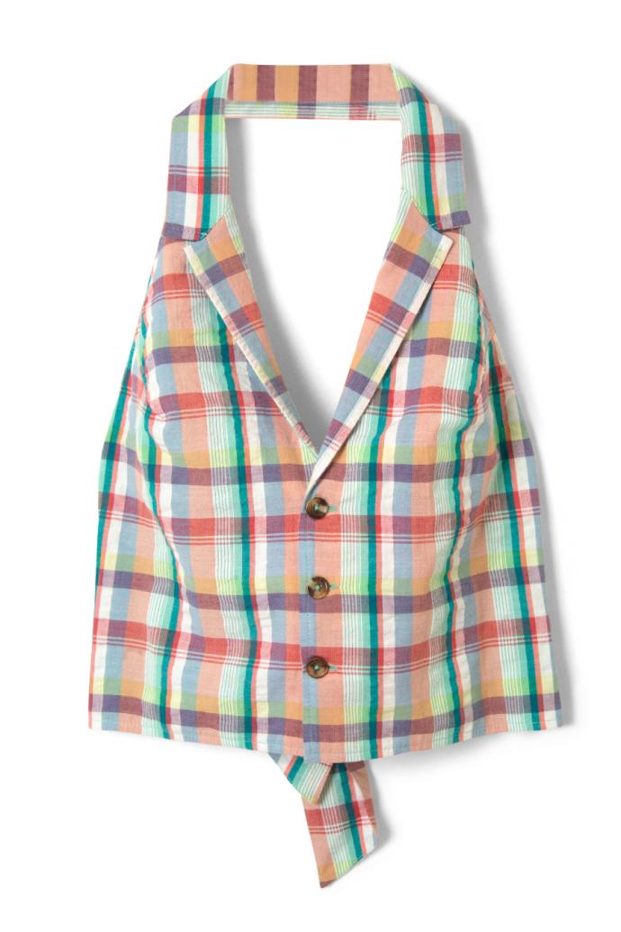 Tops | Women Damson Madder Maya Waistcoat - Picnic Check