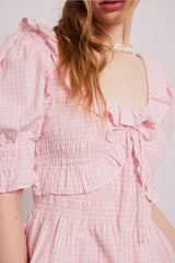 Tops | Women Damson Madder Meghan Blouse - Pink Gingham