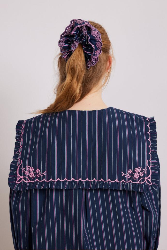 Tops | Women Damson Madder Nordine Blouse - Navy Stripe