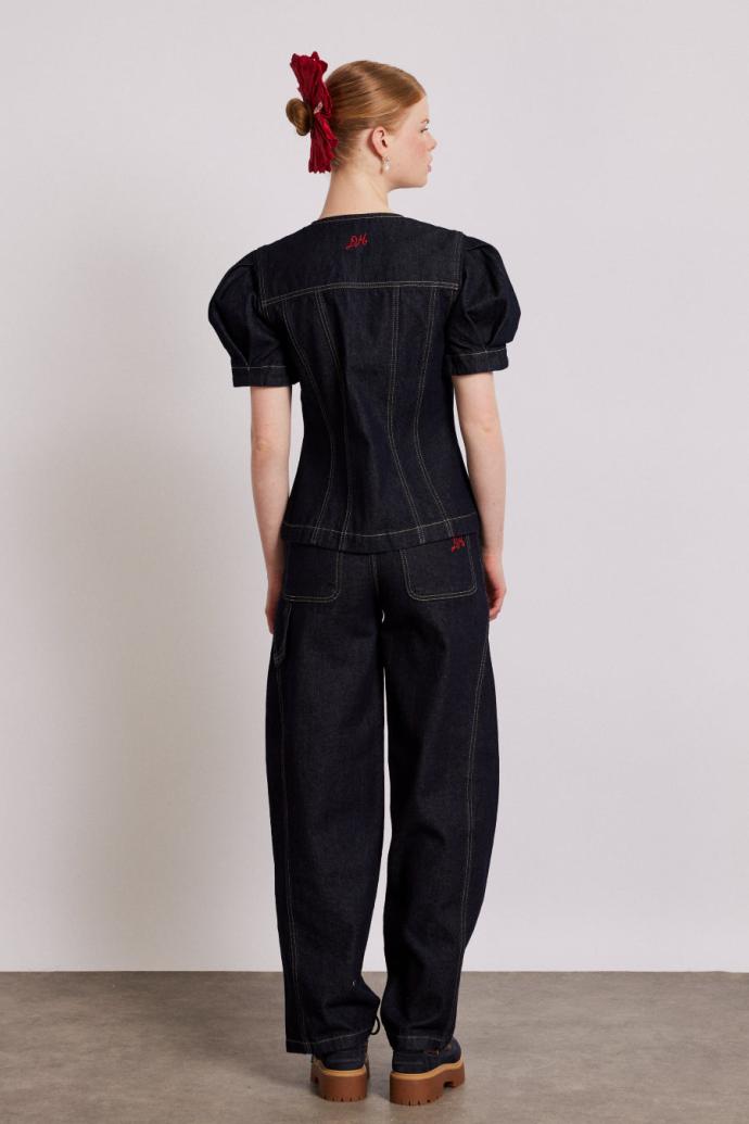 Tops | Women Damson Madder Shell Denim Top - Dark Indigo