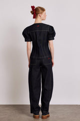 Tops | Women Damson Madder Shell Denim Top - Dark Indigo